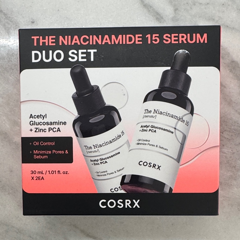 NEW COSRX Niacinamide 15 Serum Duo Set